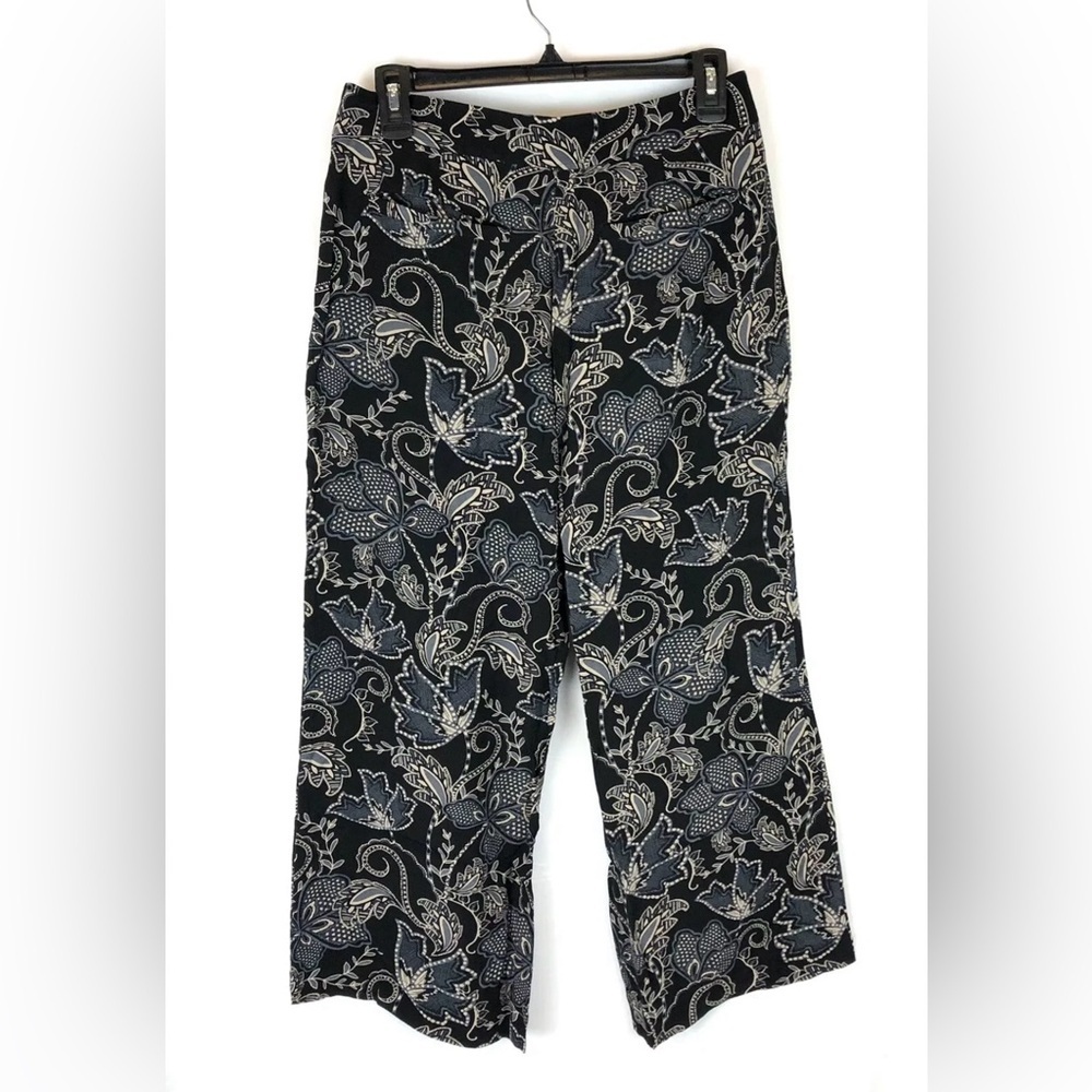 Sanctuary Women’s Cropped Black Floral Print Pants Size 27 - Picture 2 of 2